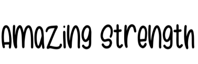 Amazing Strength Font Preview