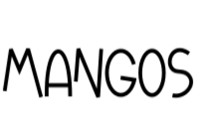 Mangos Font Preview