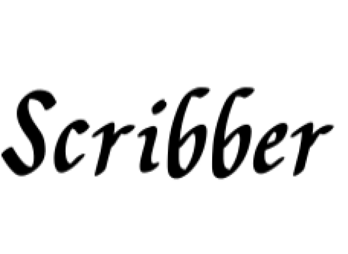 Scribber Font Preview