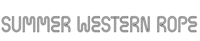 Summer Western Rope Font Preview