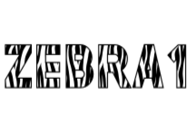 Zebra Font Preview