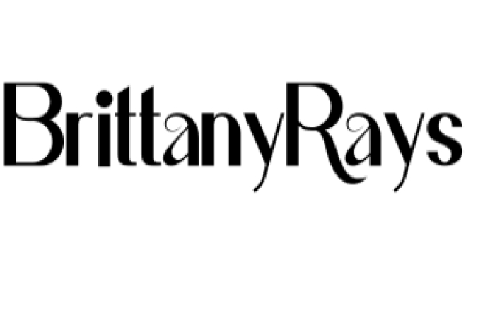 Brittany Rays Duo Font Preview