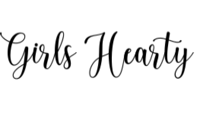 Girls Hearty Font Preview