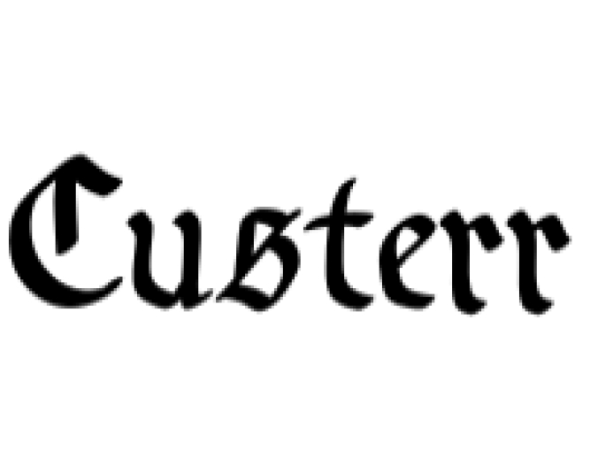 Custerr Font Preview