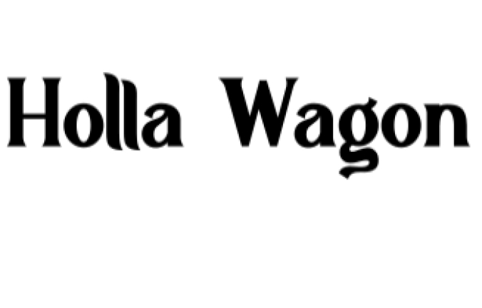 Holla Wagon Font Preview