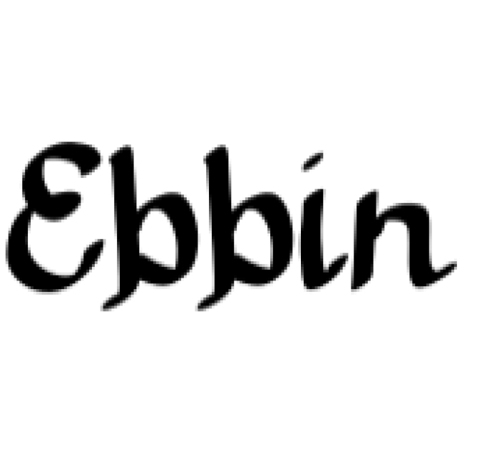 Ebbin Font Preview