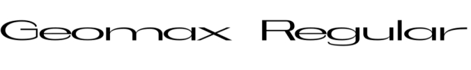 Geomax Font Preview