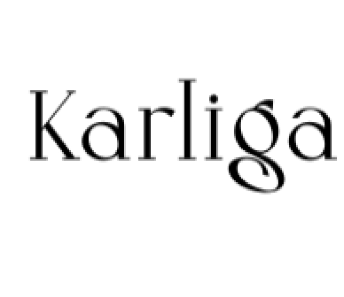 Karliga Font Preview