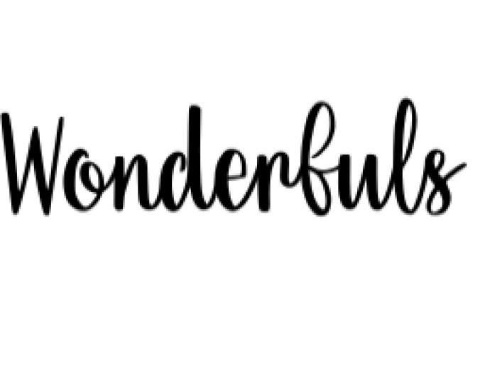 Wonderfuls Font Preview