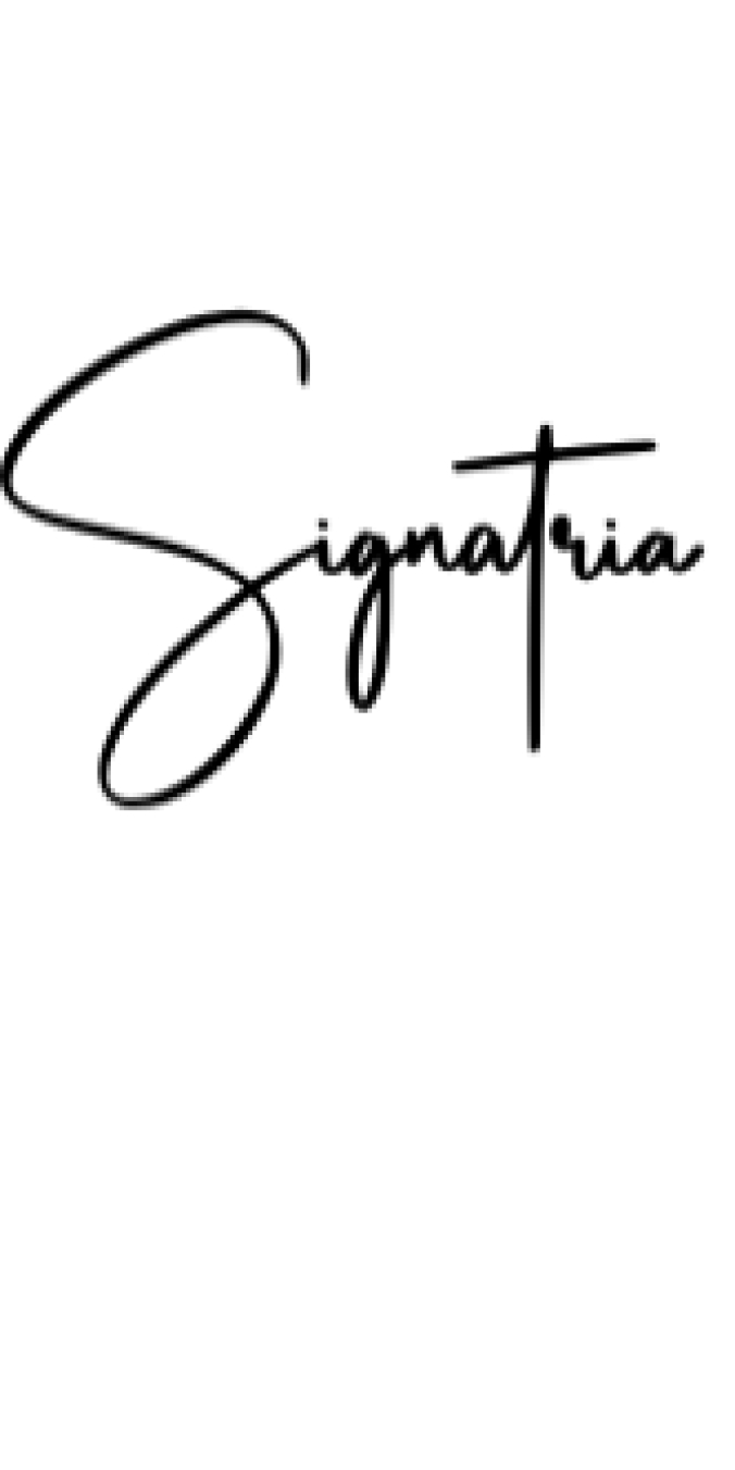 Signatria Font Preview