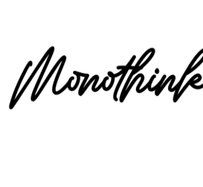 Monothink Font Preview