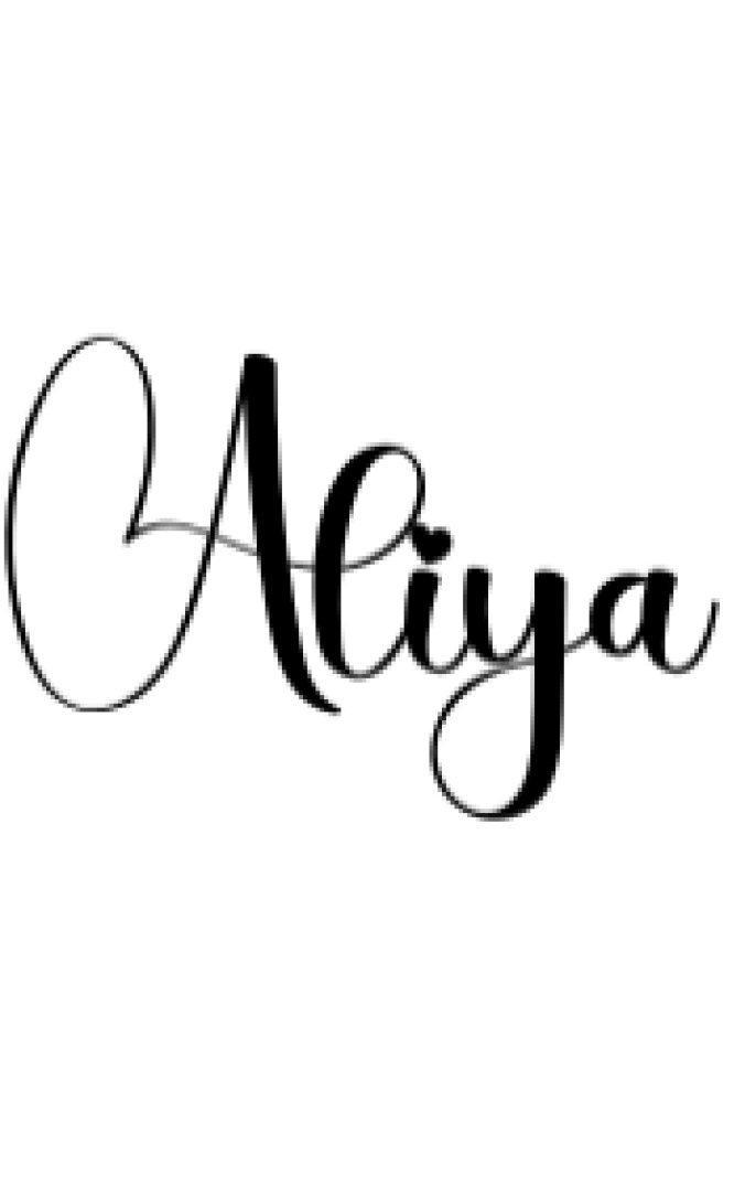 Aliya Font Preview