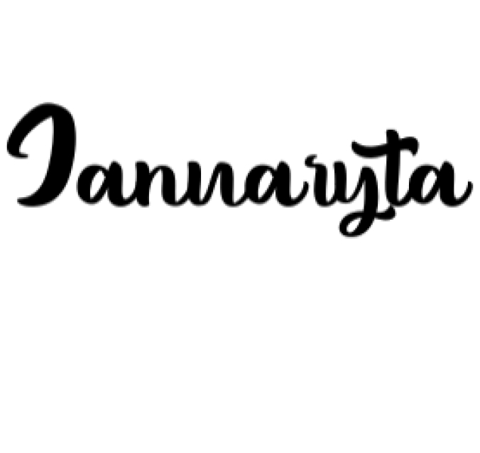 Januaryta Font Preview