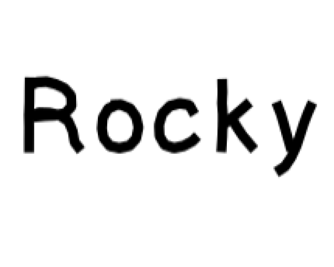 Rocky Font Preview