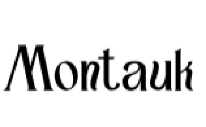 Montauk Font Preview