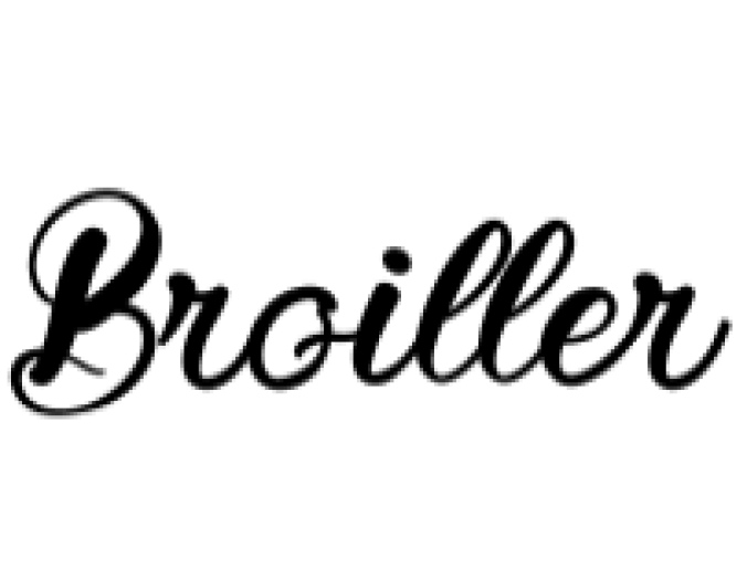Broiller Font Preview