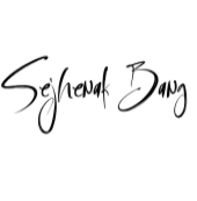 Sejhenak Bang Font Preview