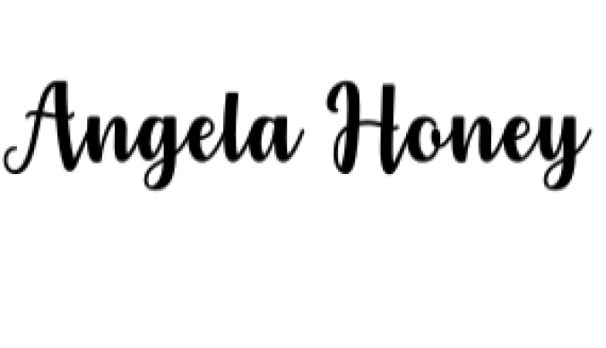 Angela Honey Font Preview