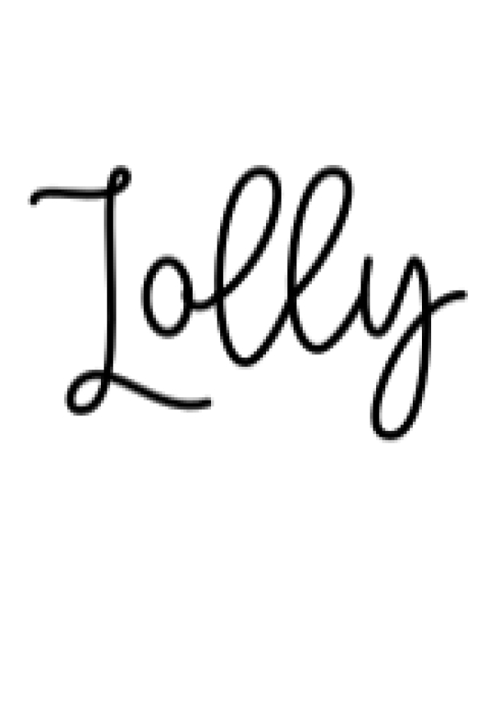 Lolly Font Preview