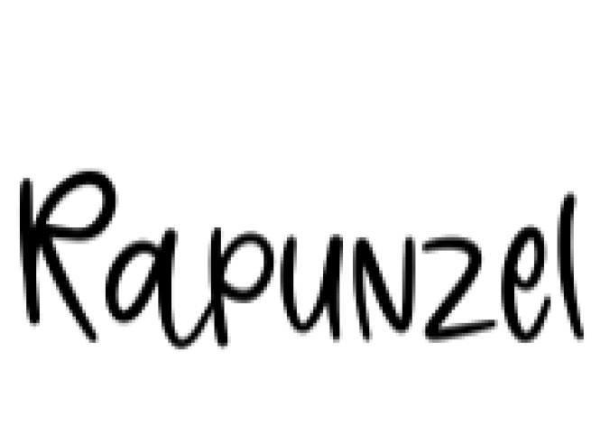 Rapunzel Font Preview
