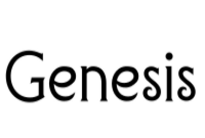 Genesis Font Preview