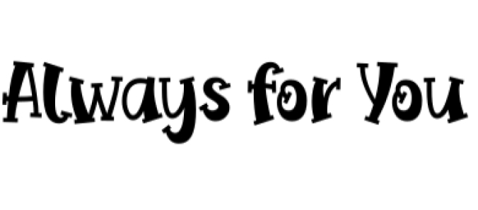 Always for You Font Preview