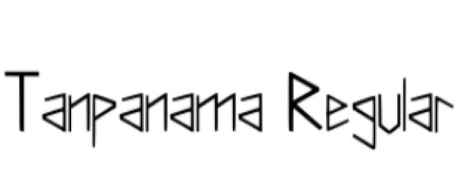 Tanpanama Font Preview