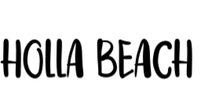 Holla Beach Font Preview
