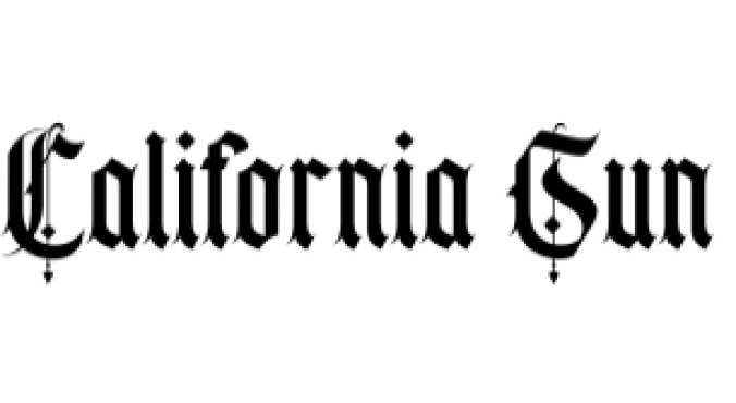 California Sun Font Preview