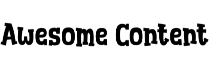 Awesome Content Font Preview