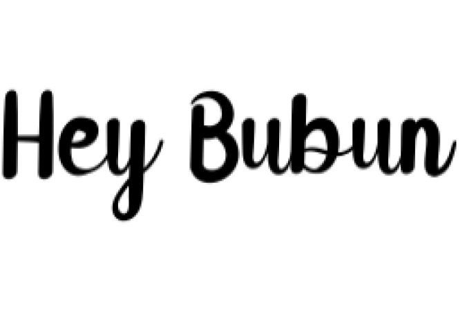 Hey Bubun Font Preview