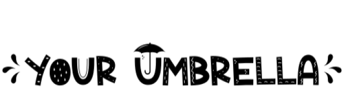 Your Umbrella Font Preview