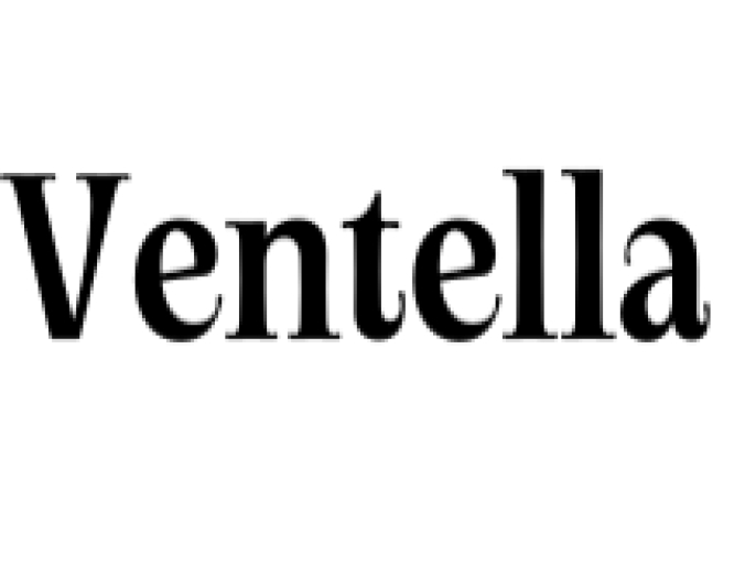 Ventella Font Preview