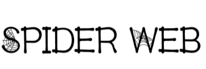 Spider Web Font Preview