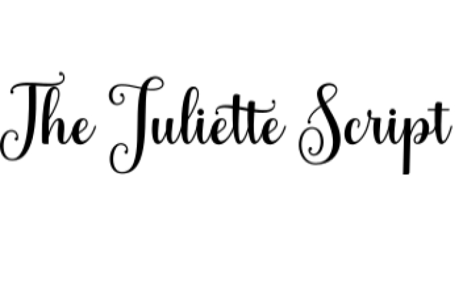 The Juliette Font Preview