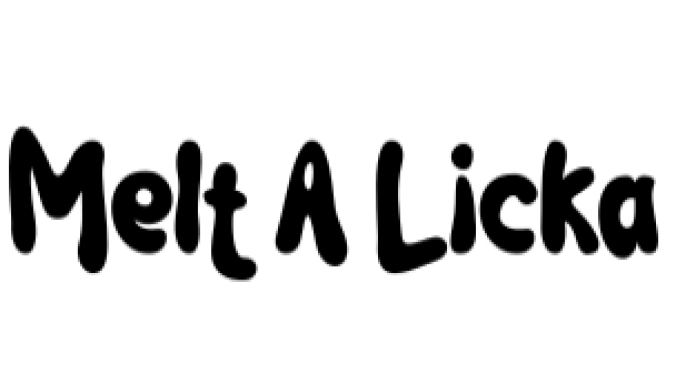 Melt a Licka Font Preview