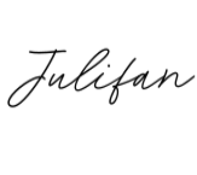 Julifan Font Preview