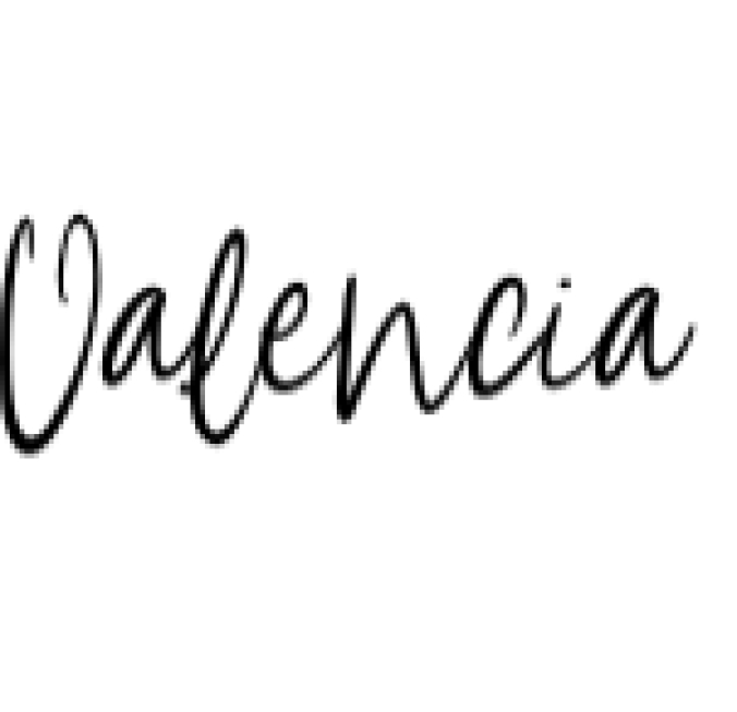Valencia Font Preview