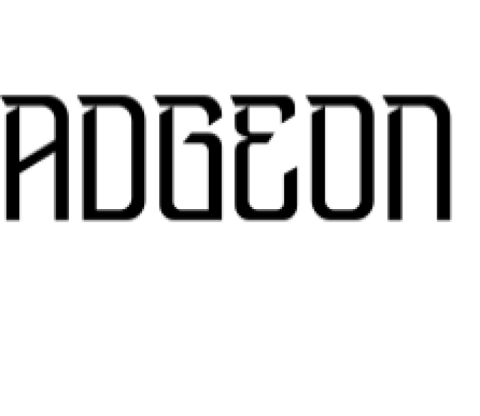 Adgeon Font Preview