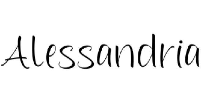 Alessandria Font Preview