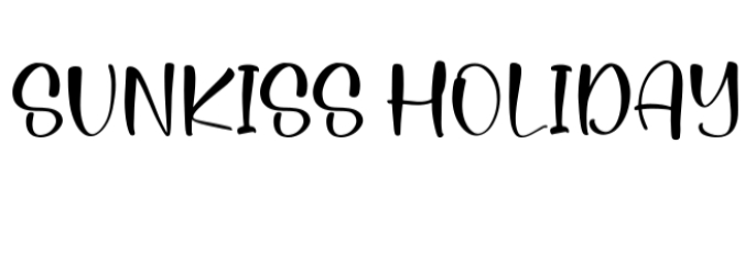 Sunkiss Holiday Font Preview