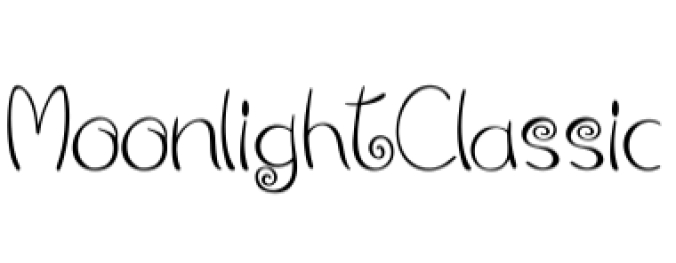 Moonlight Classic Font Preview