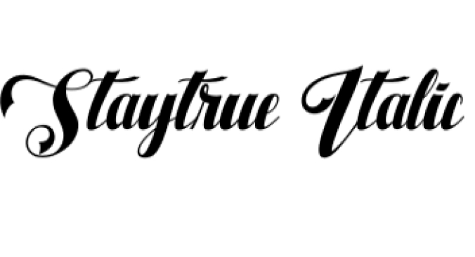 Staytrue Font Preview