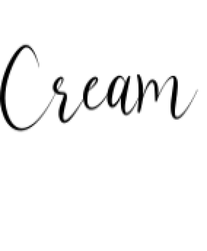 Cream Font Preview