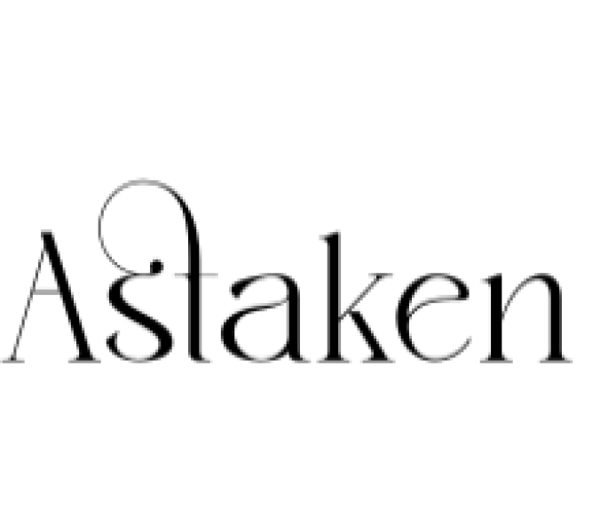 Astaken Font Preview