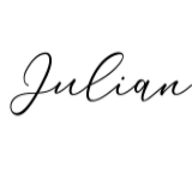 Julian Font Preview