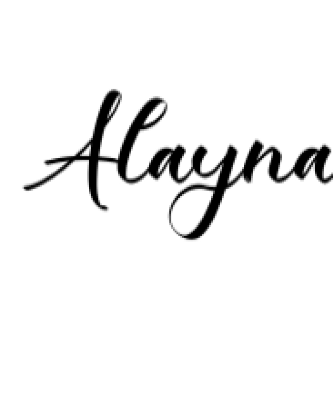 Alayna Font Preview