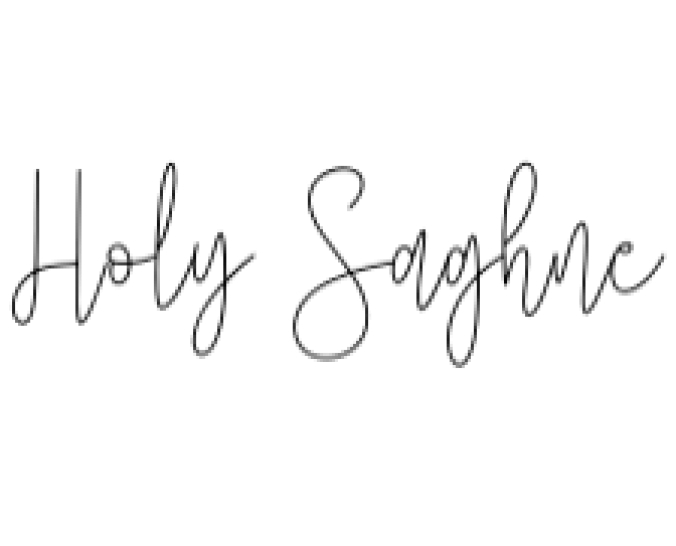 Holy Saghne Font Preview