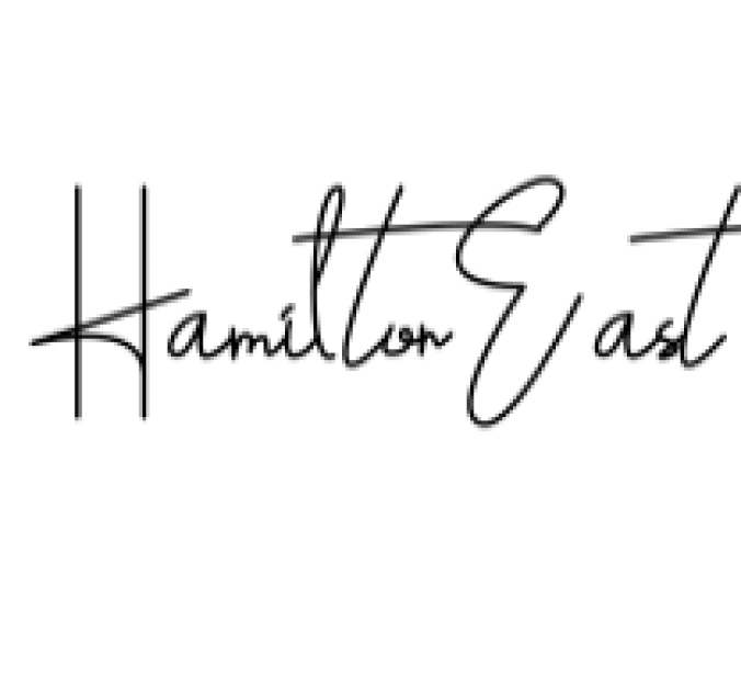 Hamilton East Font Preview