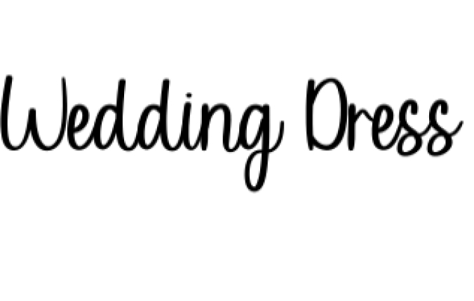 Wedding Dress Font Preview